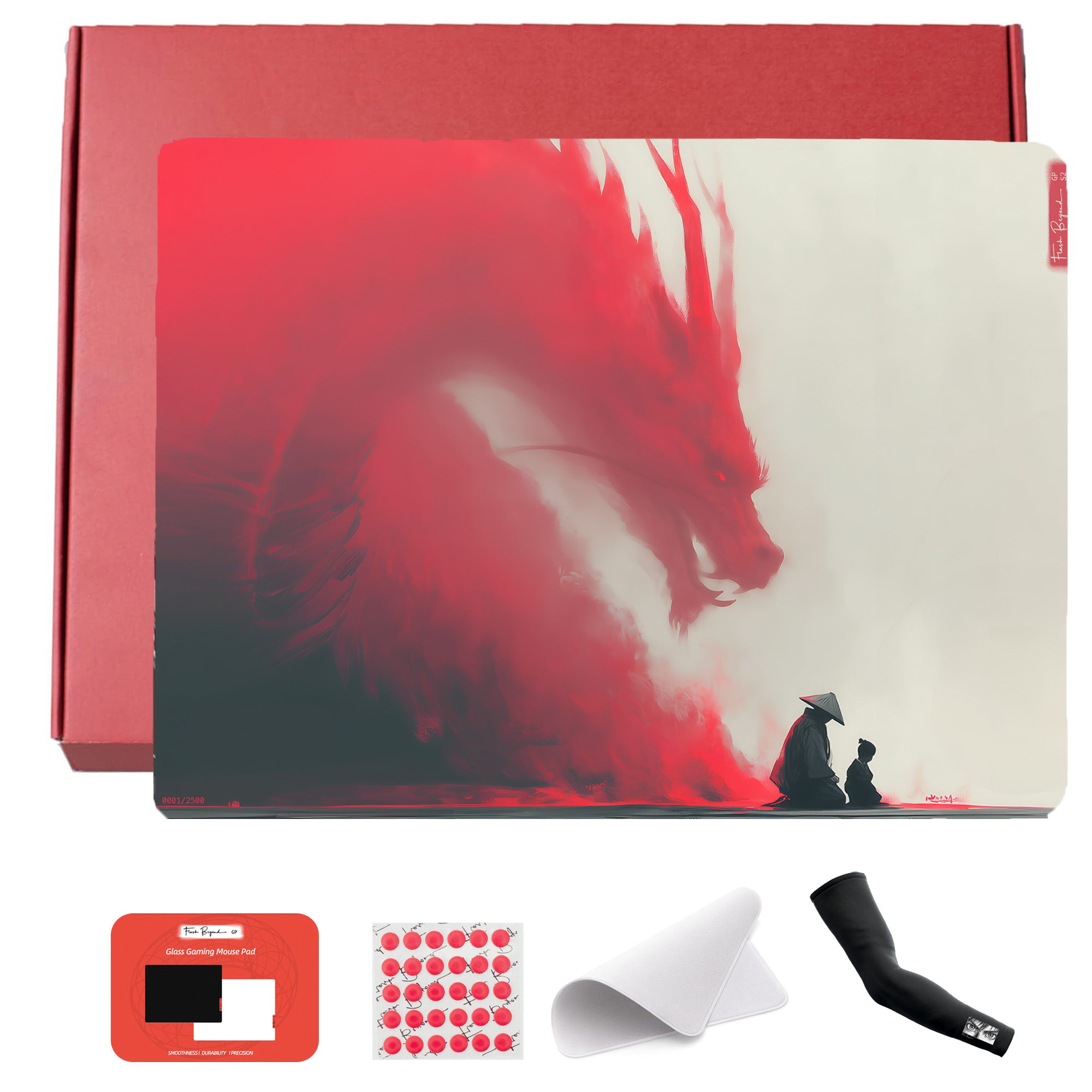 FlashBeyond Glass Gaming Mouse Pad Dragon Edition – yeboo