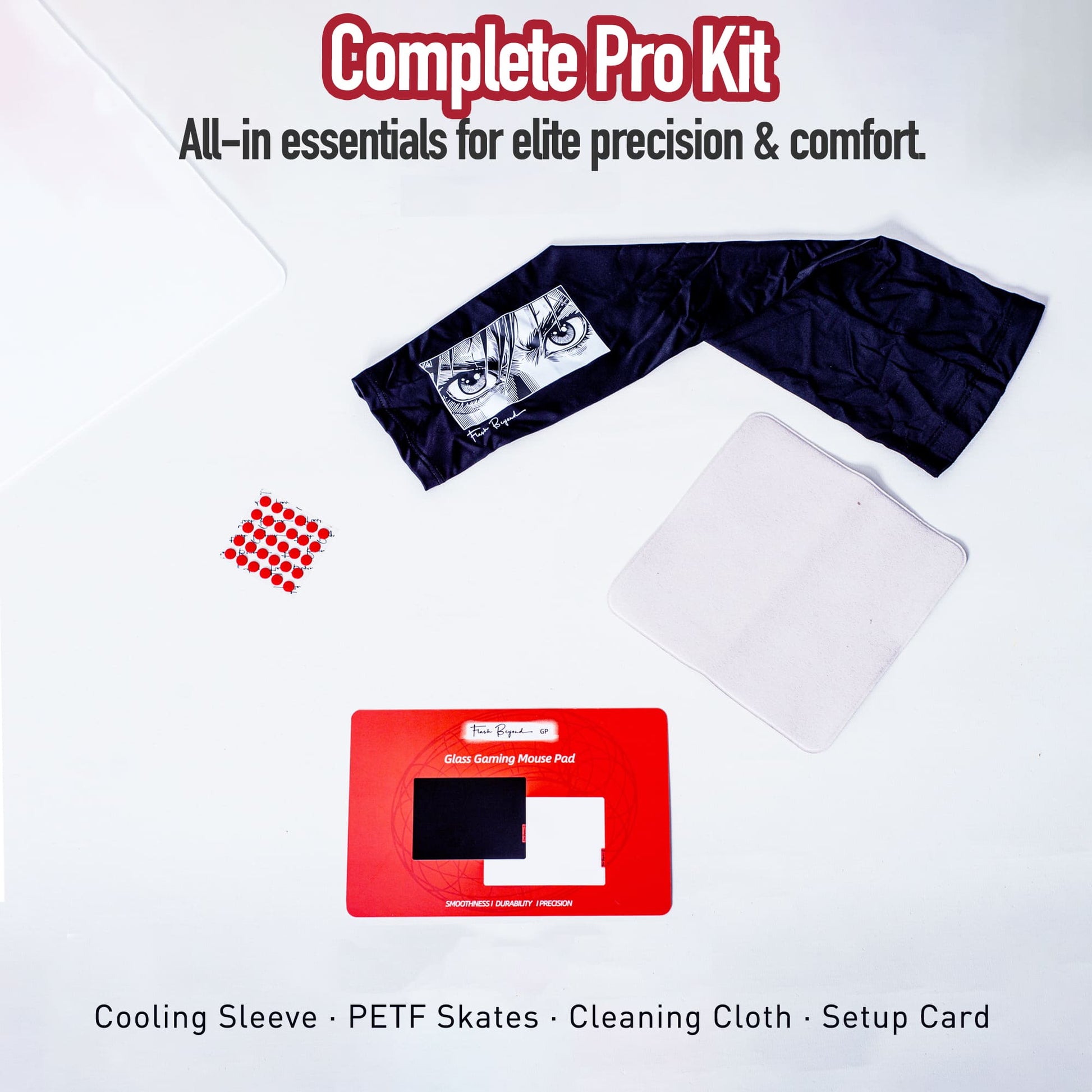 FlashBeyond Glass Gaming Mouse Pad GP1