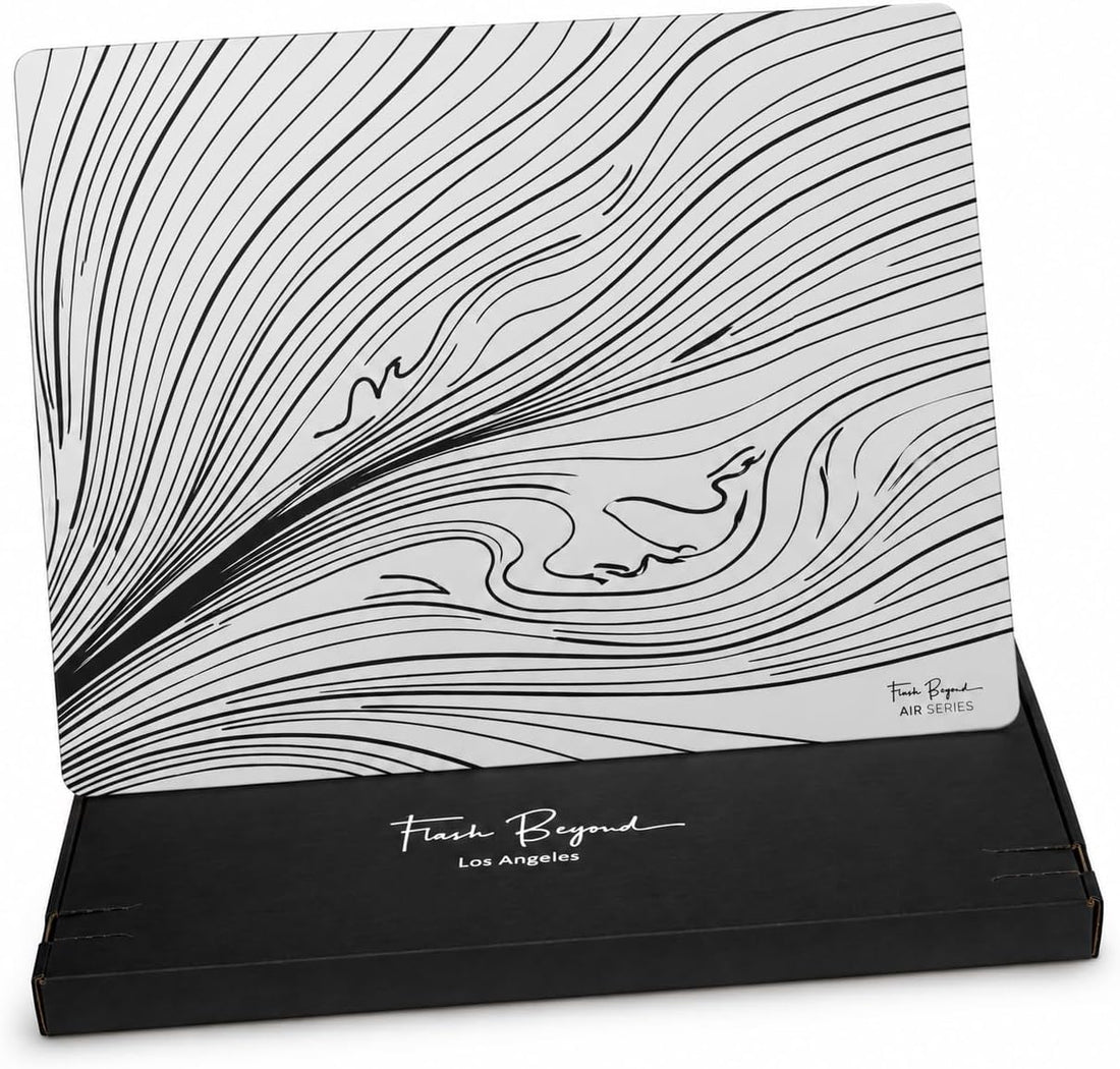 Flash Beyond Air Arctic Flow glass gaming mouse pad