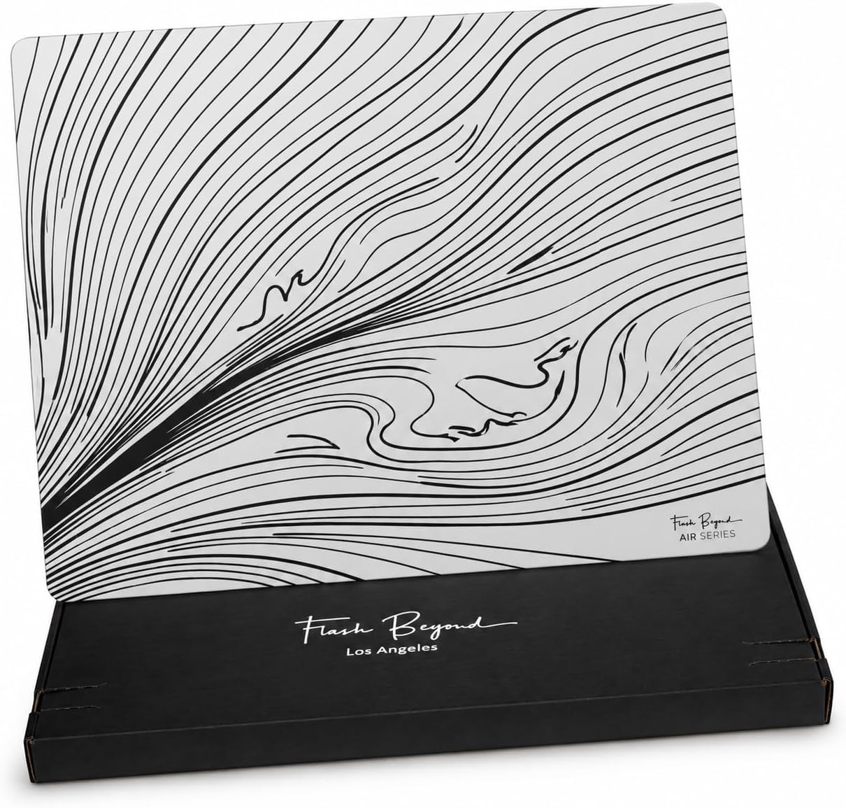 Flash Beyond Air Arctic Flow glass gaming mouse pad