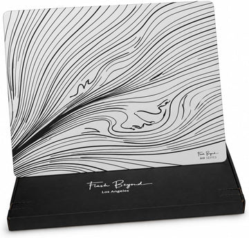 Flash Beyond Air Arctic Flow glass gaming mouse pad