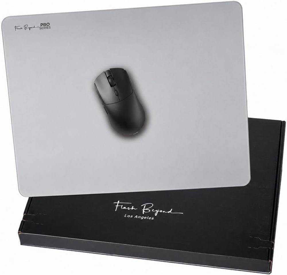 Flash Beyond Pro Graphite Gray glass gaming mouse pad